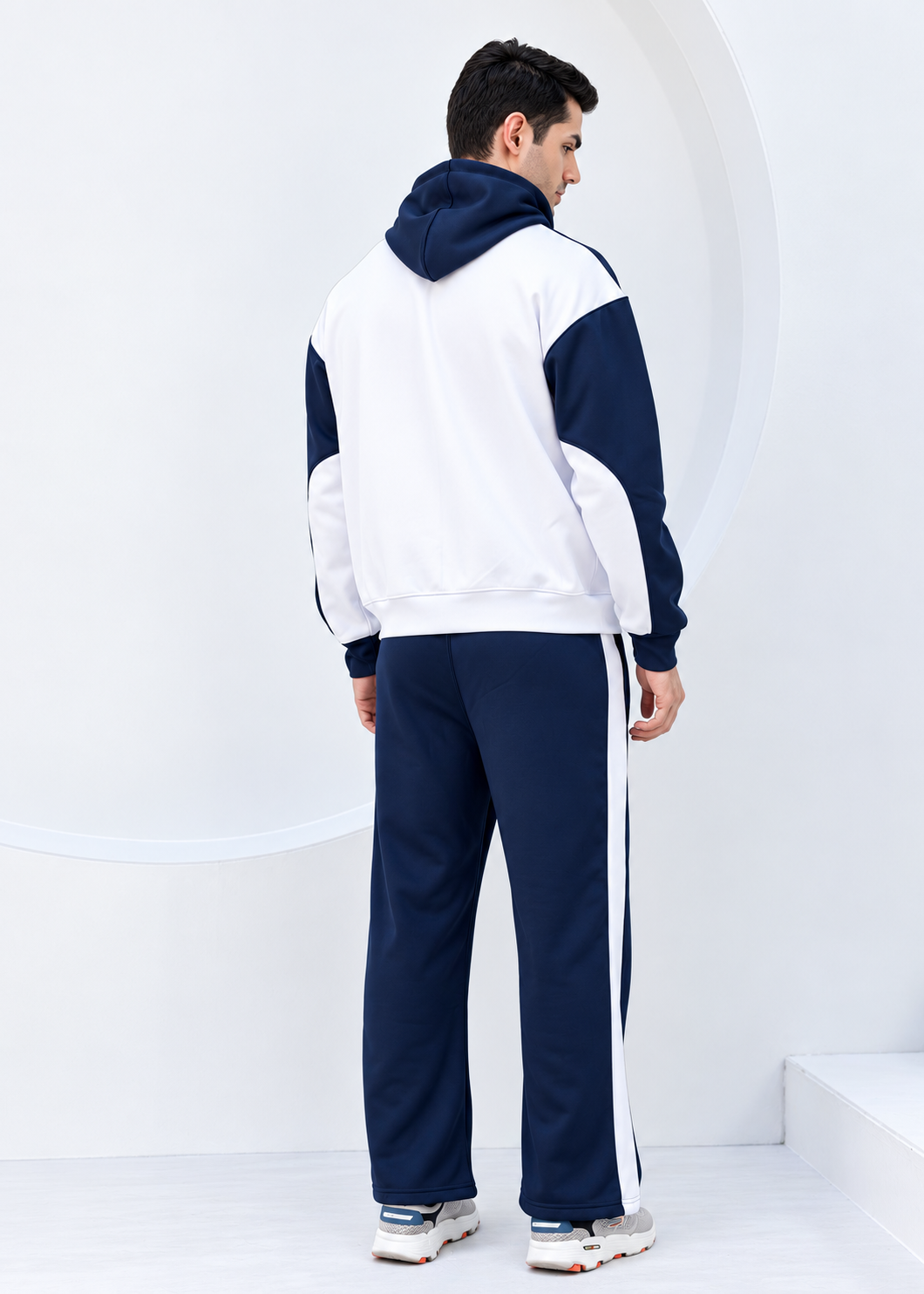 Legacy - Navy/White Oversized Winter Tracksuit