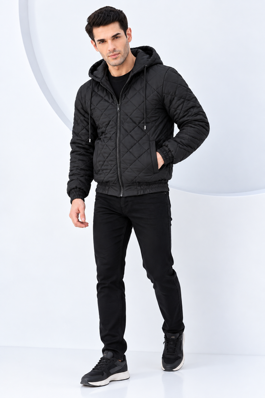The Prestige Quilted Jacket - High Value Black