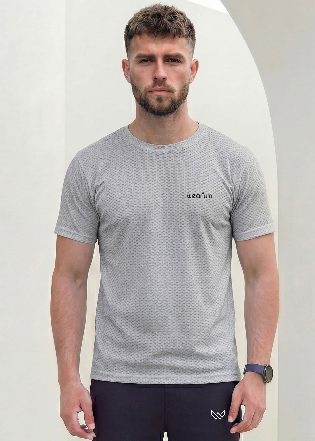 Imported Mesh Grid - Silver Grey Tracksuit