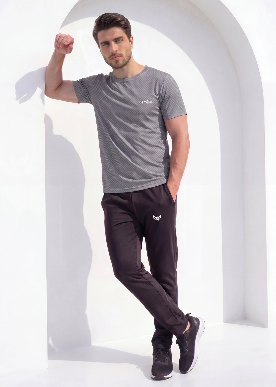 Grey Knit - Premium Tracksuit