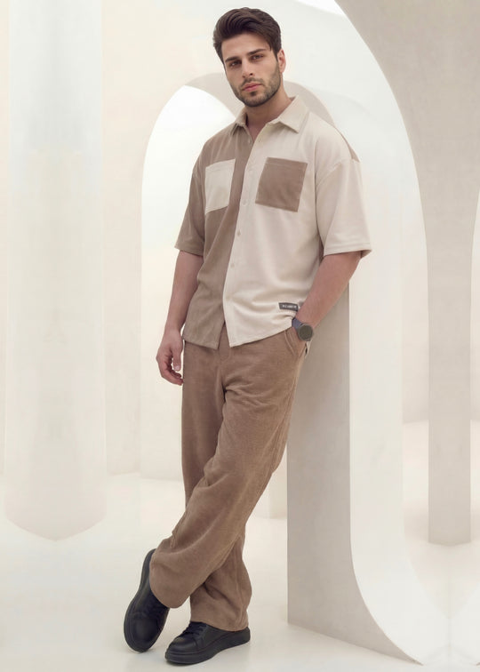 Dune Split - Beige/Khaki Premium Safari Suit