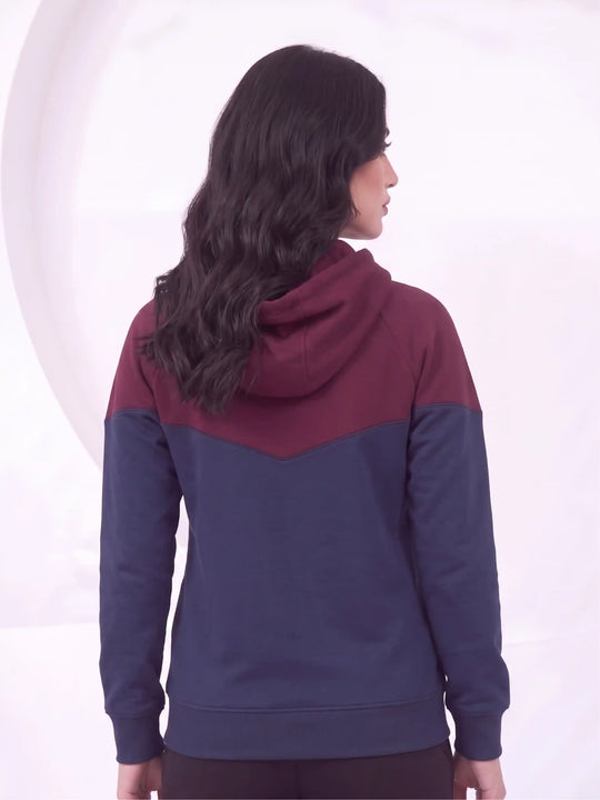 W - DualTone Shield Hoodie - Premium Cotton Fleece