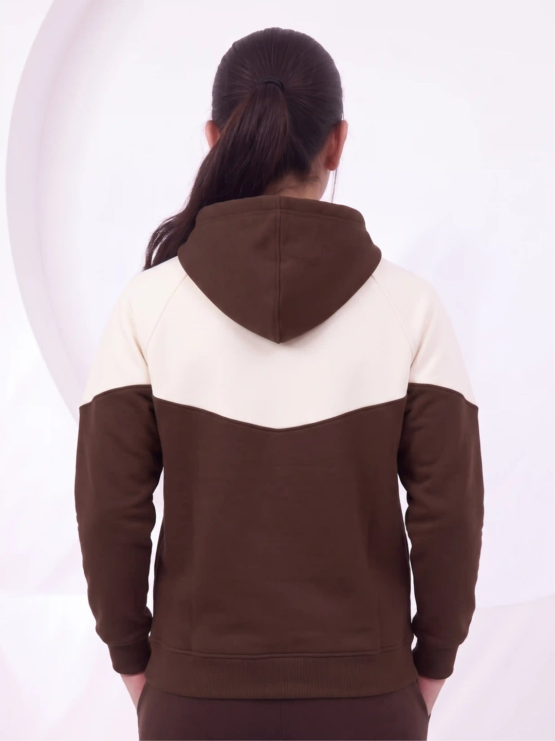 W - Luxe Panel Premium Cotton – Coffee Brown & Off White