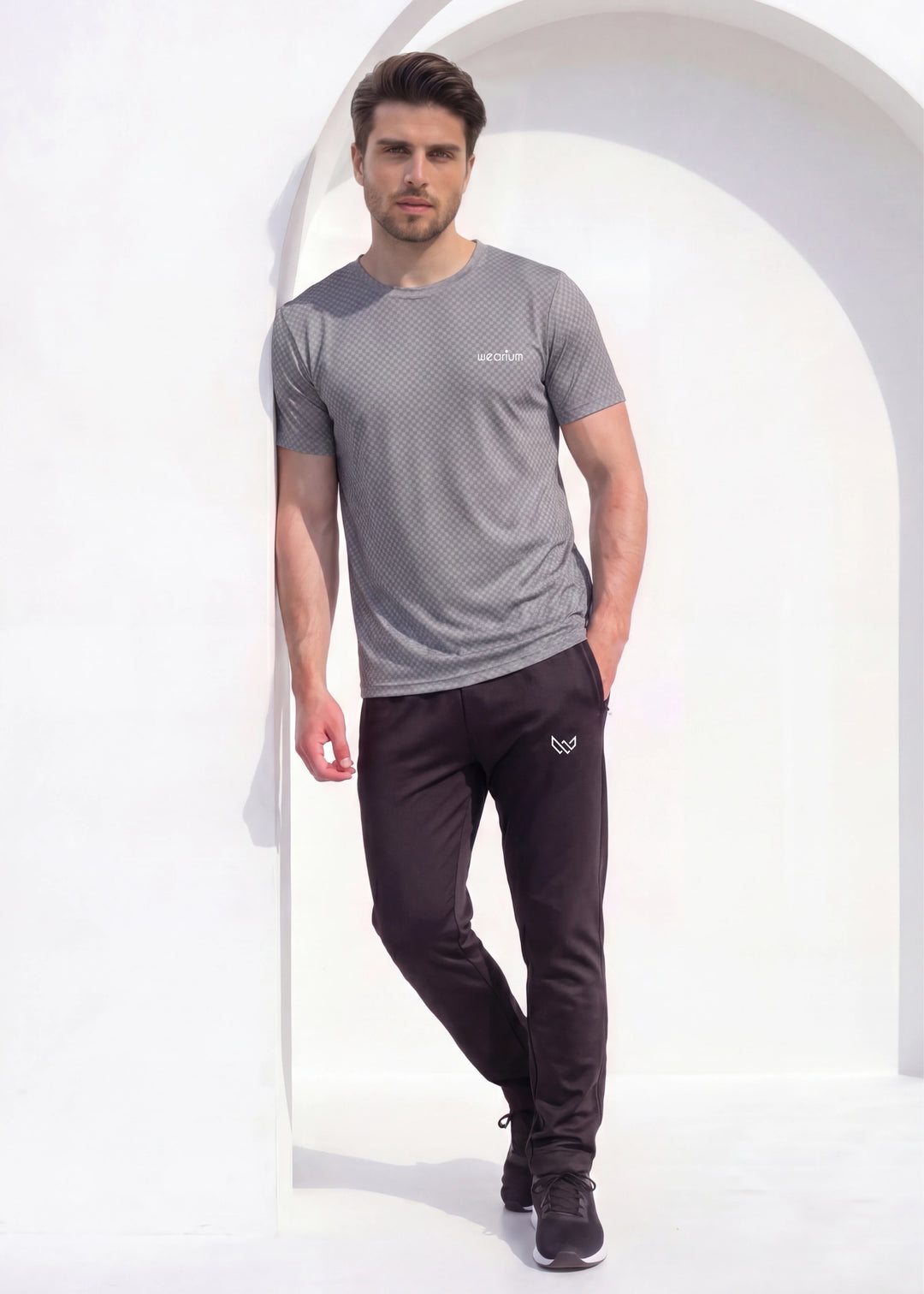 Grey Knit - Premium Tracksuit