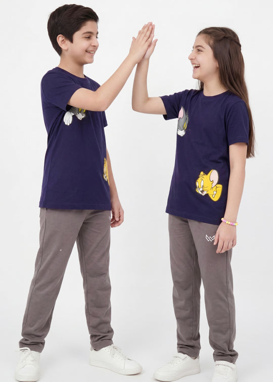Tom & Jerry - Navy Cotton Twinset