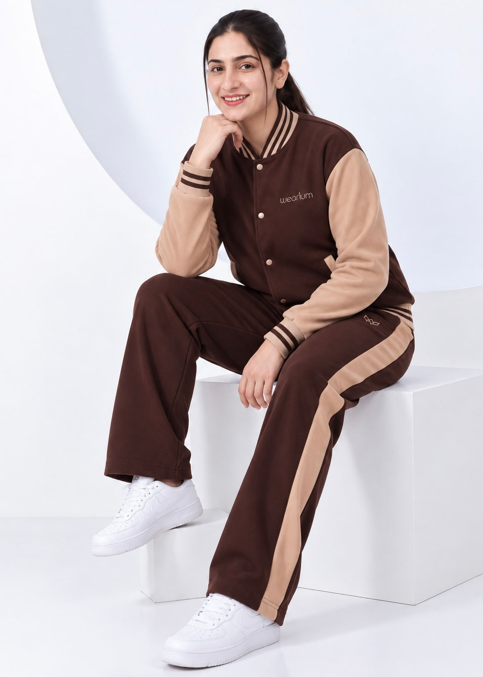 W-Heritage Brown Varsity - LE Tracksuit