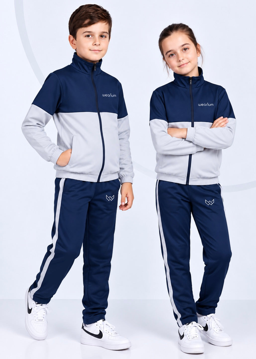 Navy Glide - Kids Winter Tracksuit