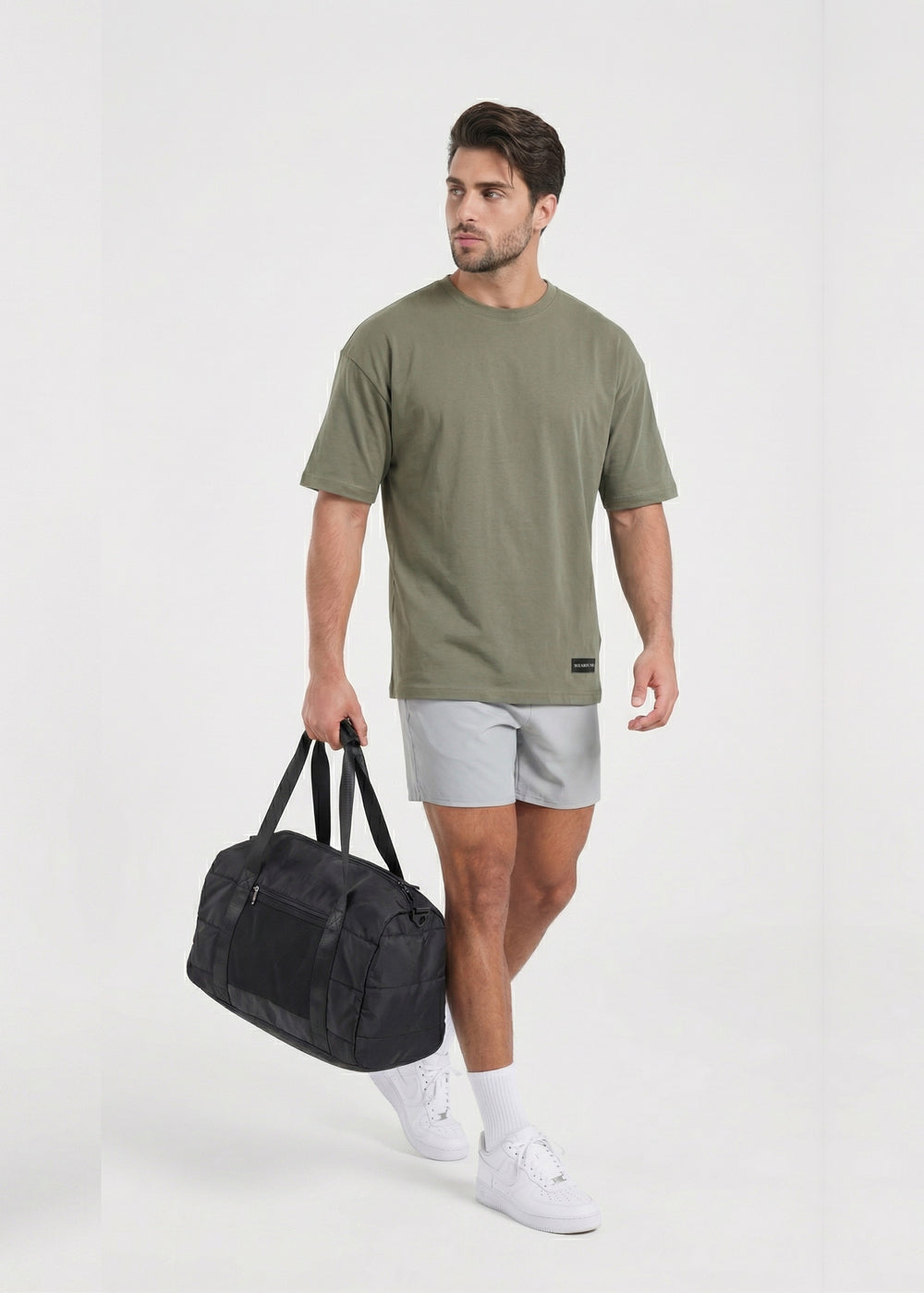 W Prime Oversized Tee - Pista Green 100% Cotton