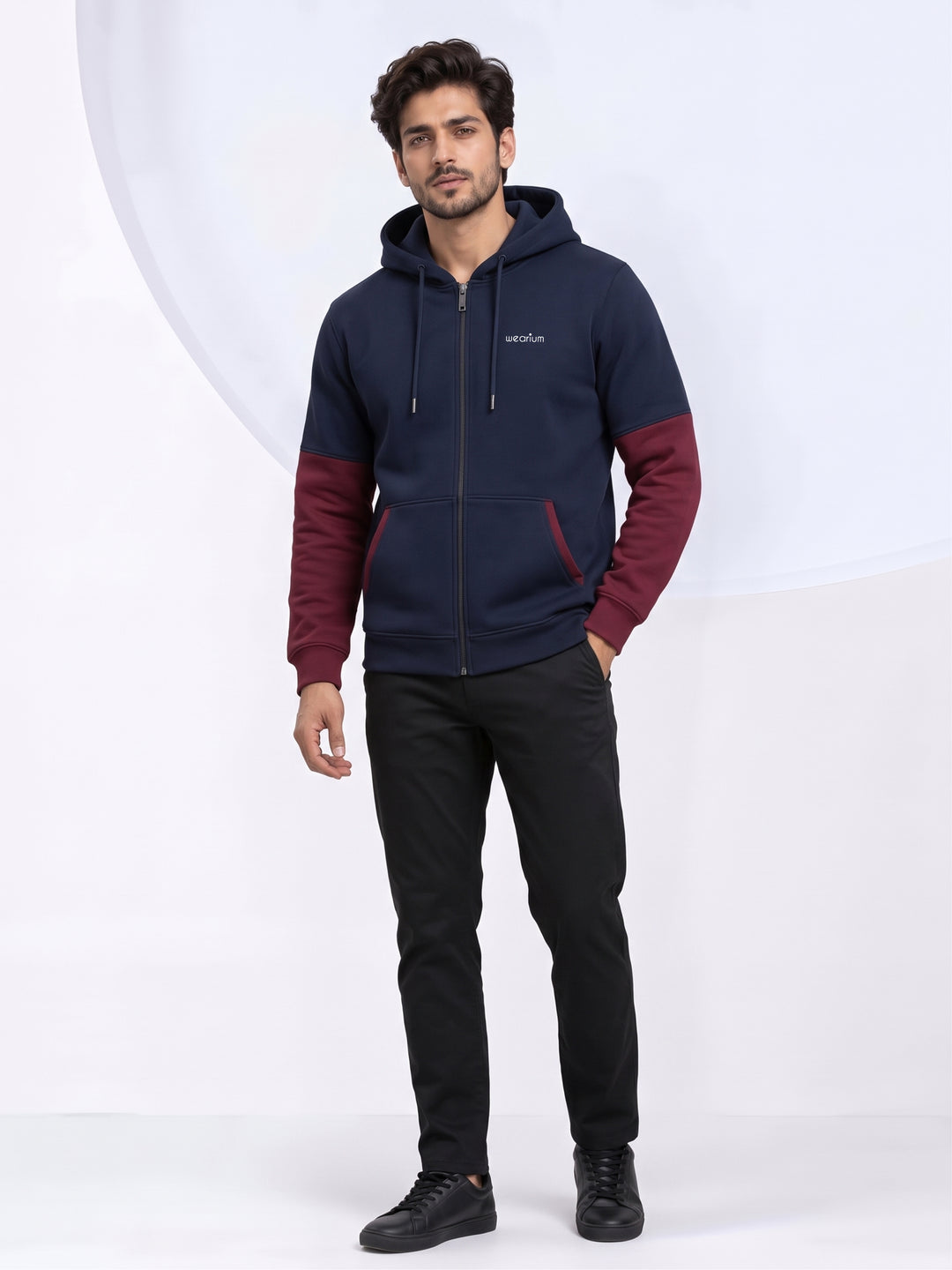 Urban Duo Premium Cotton – Navy Blue & Burgundy