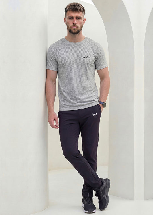 Imported Mesh Grid - Silver Grey Tracksuit