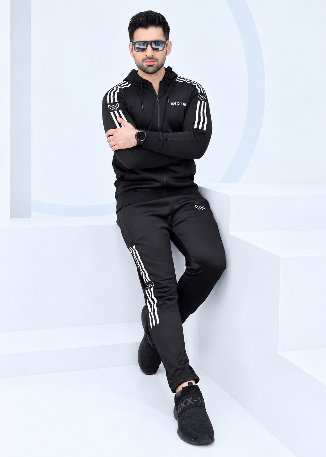 Wear The Will - Matte Black Winter Tracksuit