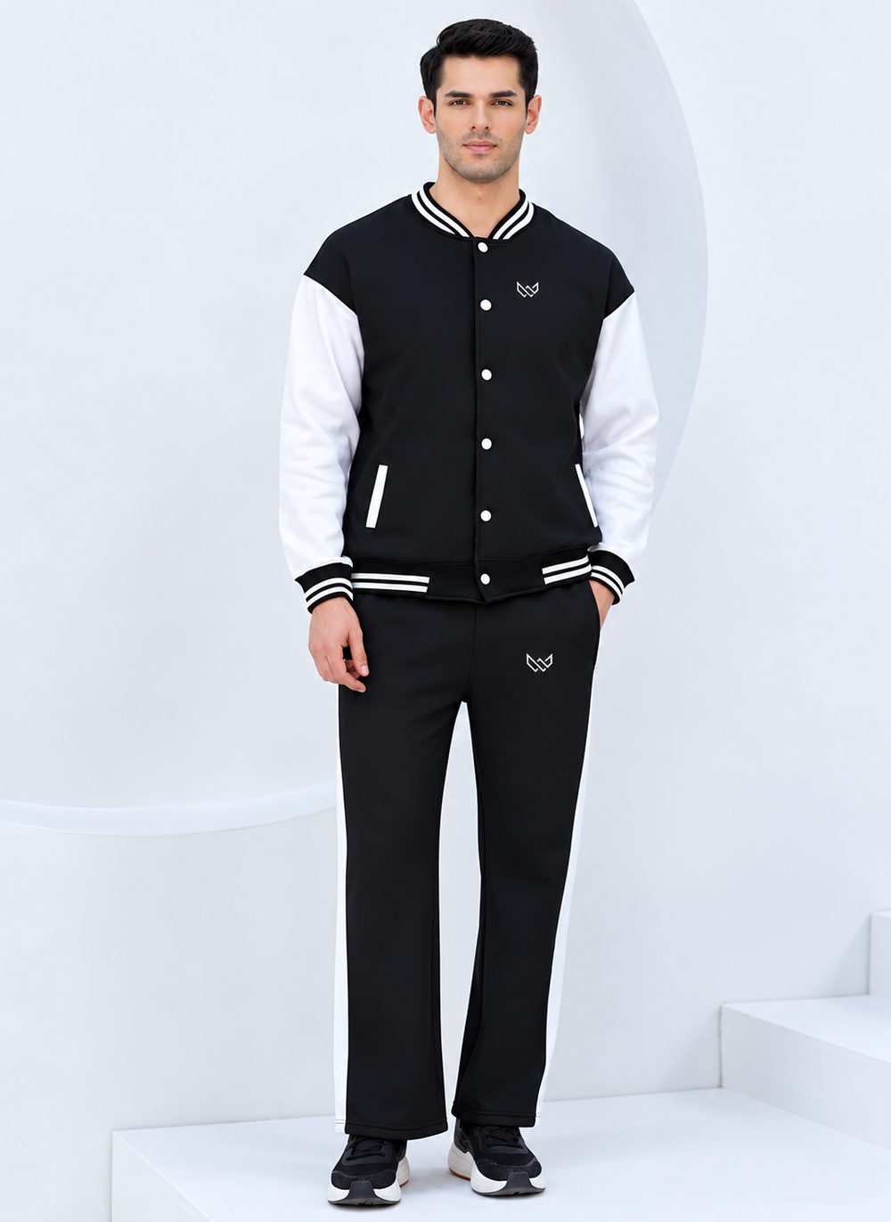 Varsity Edition - Black/White Winter Tracksuit