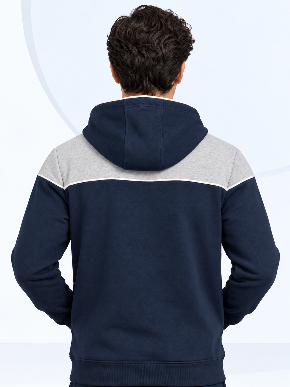 Monarch Zipper Premium Cotton – Blue & Silver