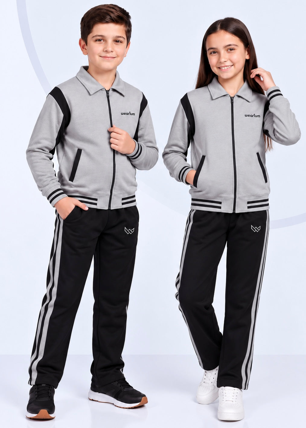 Steel Graphite - Kids Winter Tracksuit