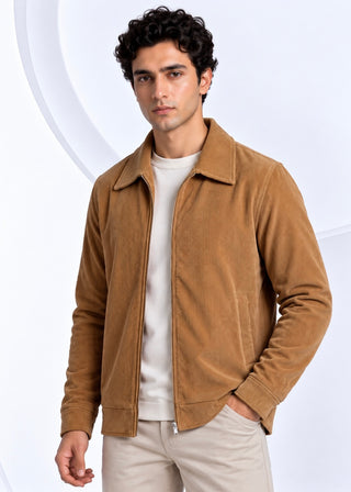 Milano Corduroy Jacket – Camel Brown