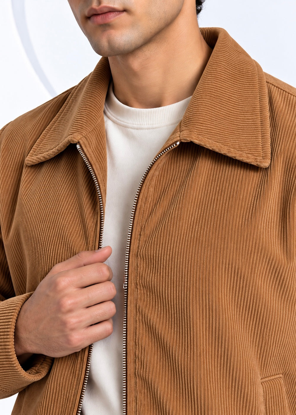 Milano Corduroy Jacket – Camel Brown