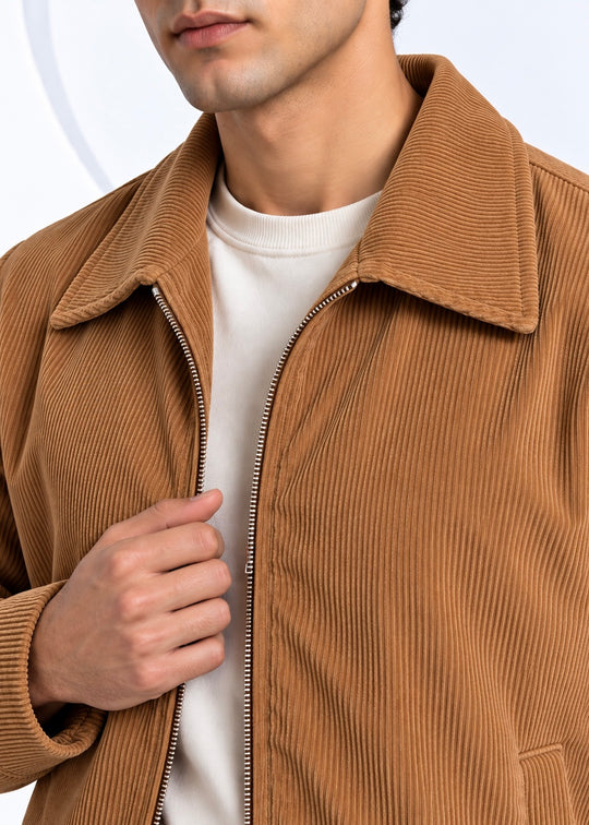 Milano Corduroy Jacket – Camel Brown