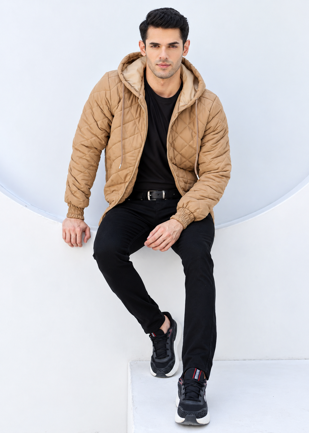 Diamond Quilted Jacket - High Value Tan