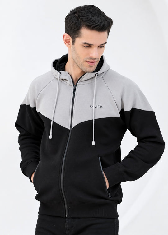 GreyEdge Oversized ZipUp Upper - Premium Cotton Fleece