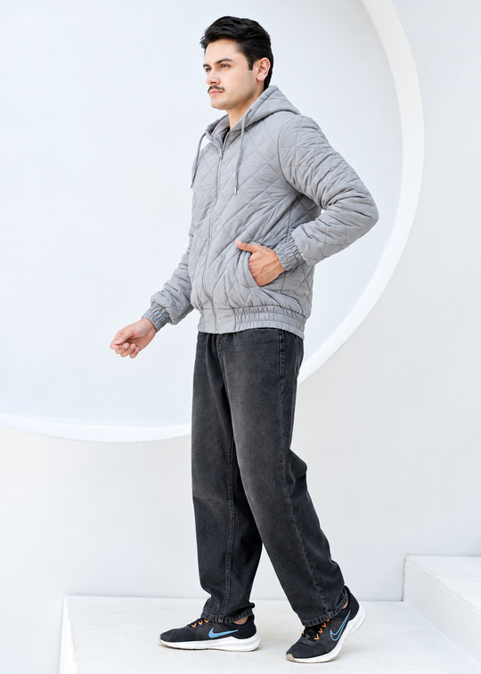 Silver Quilted Jacket - High Value