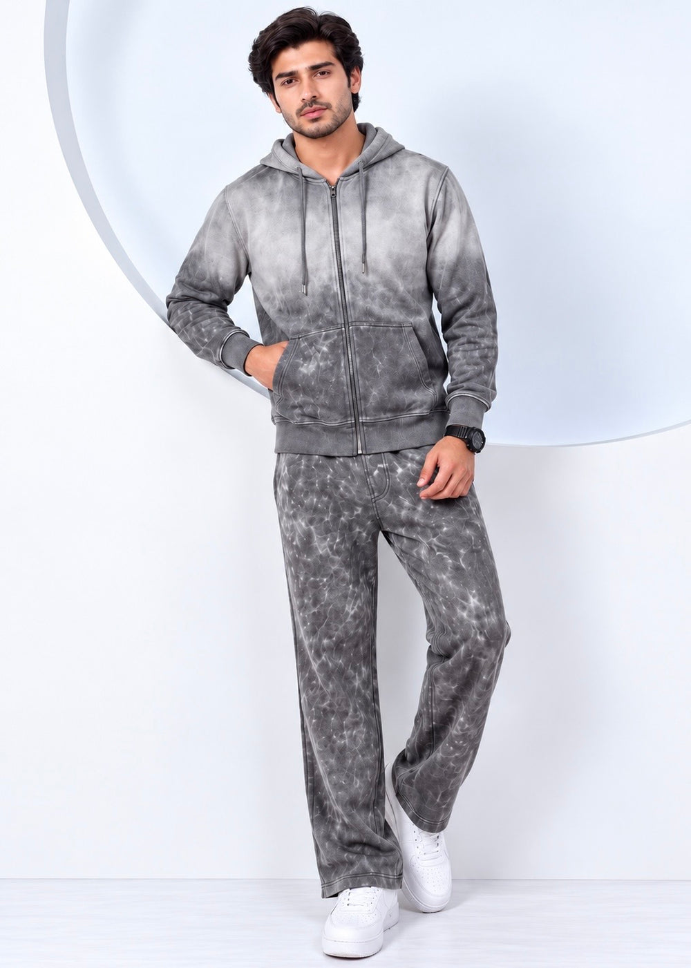 Premium StoneWash - 100% Cotton Fleece Tracksuit
