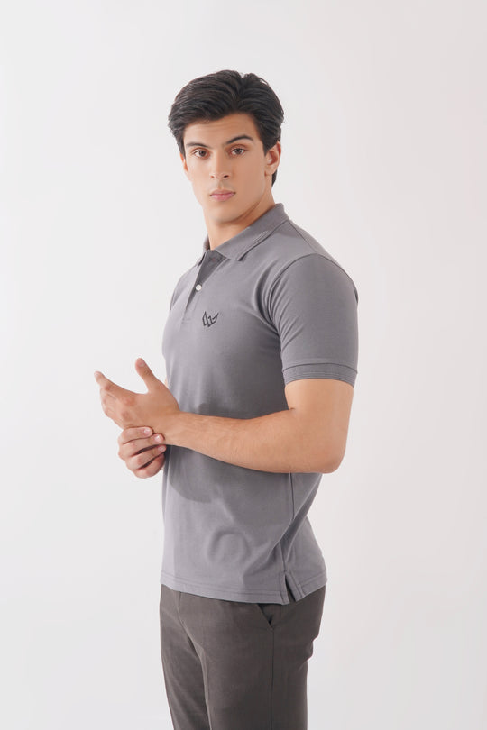 Graphite Grey Basics Polo