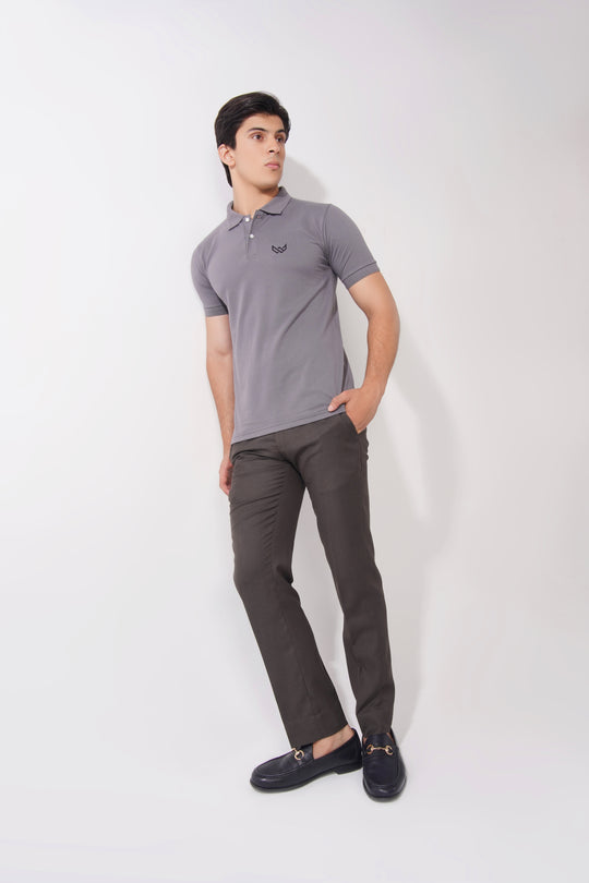 Graphite Grey Basics Polo