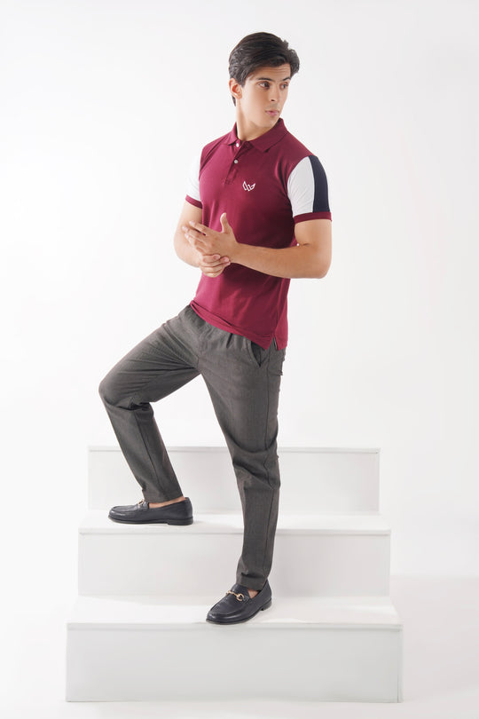 Maroon Maritime Polo