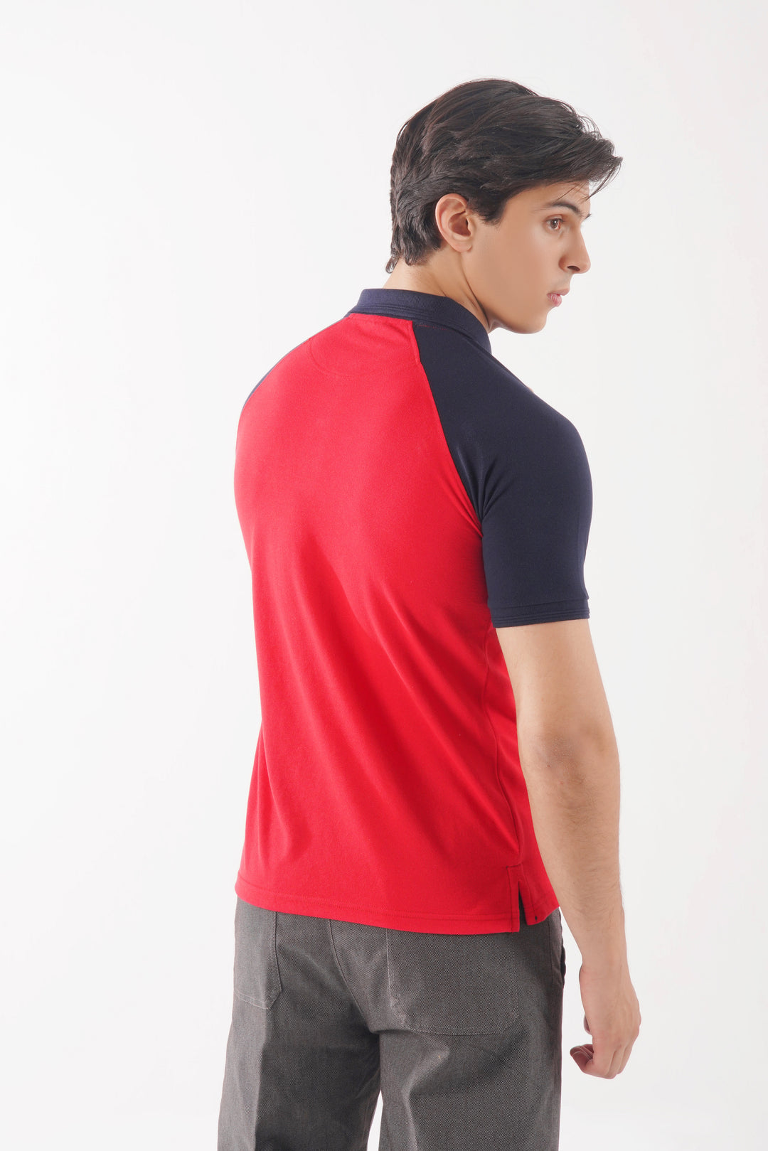 Red/Navy Highlight Polo