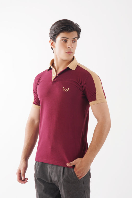 Maroon Elegance Polo