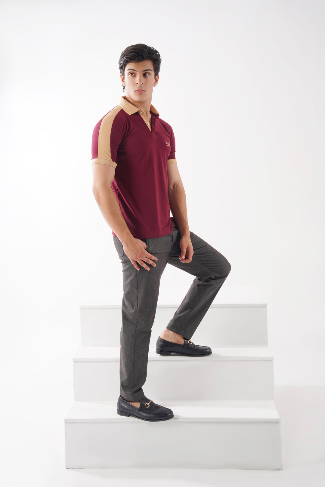 Maroon Elegance Polo