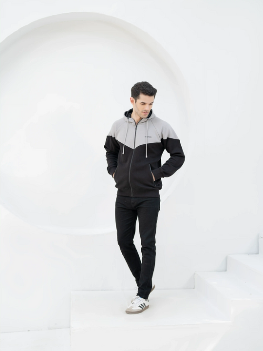 GreyEdge Oversized ZipUp - Premium Cotton Fleece