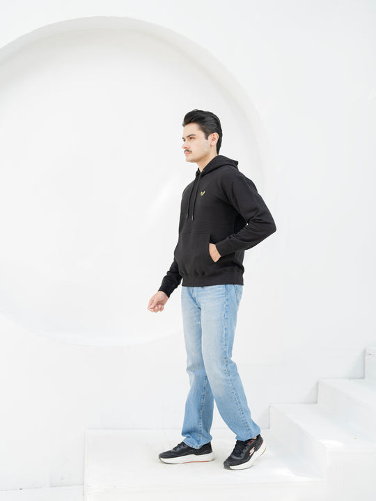 W 2020 Black Hoodie - Premium Cotton Fleece