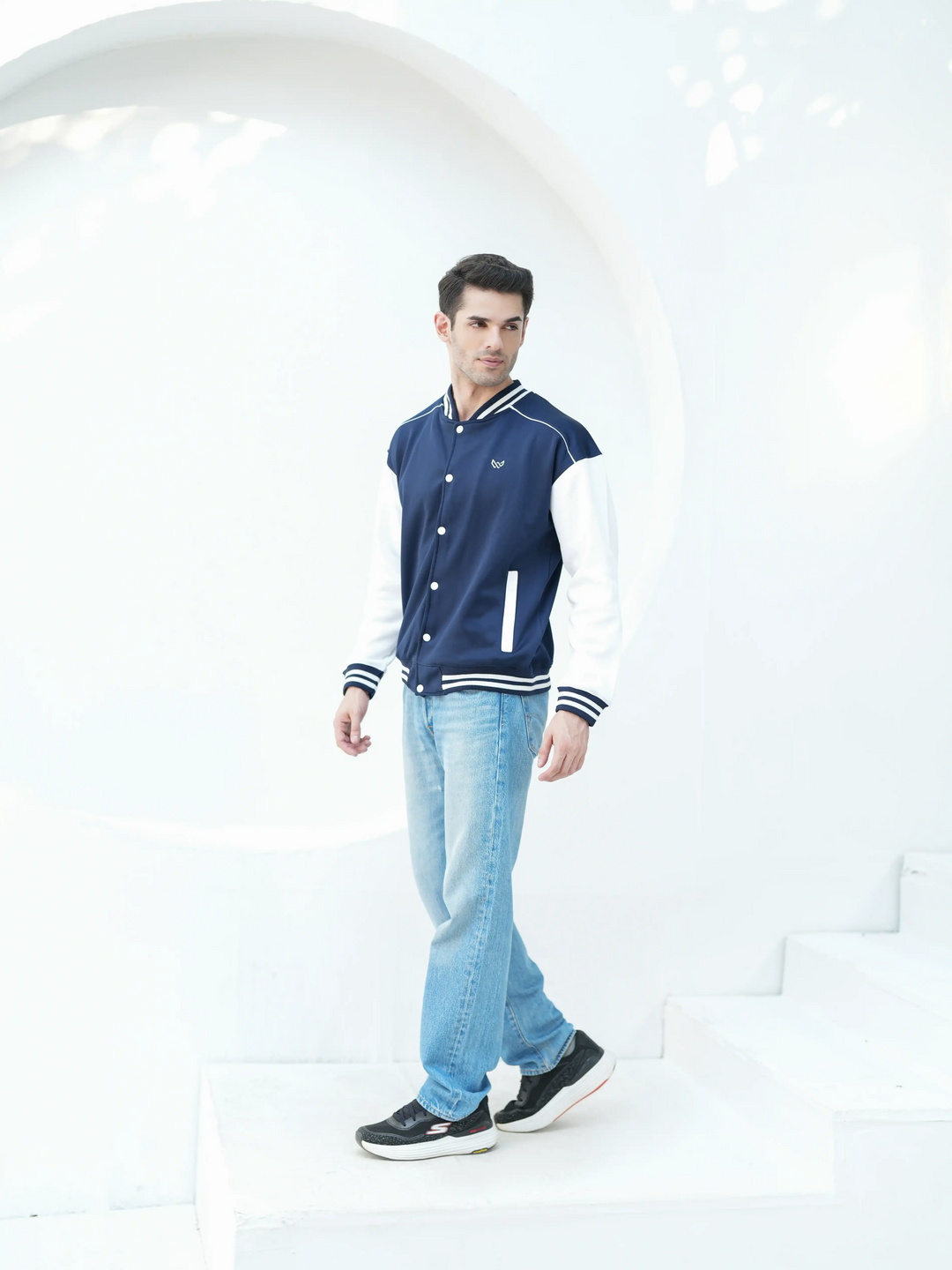 Navy Ace Varsity Jacket - Winter