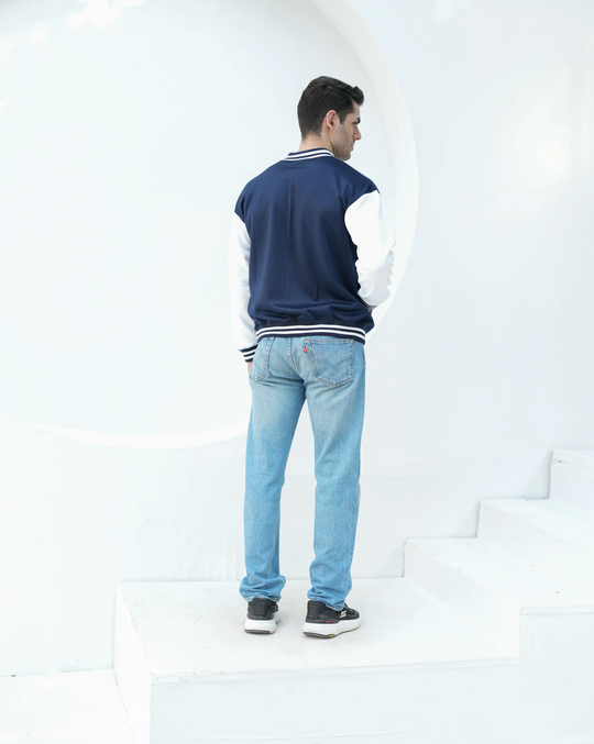 Navy Ace Varsity Jacket - Winter