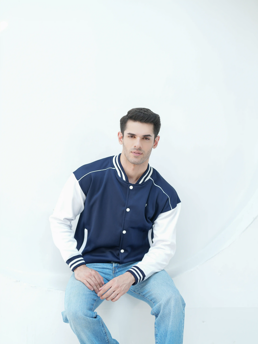 Navy Ace Varsity Jacket - Winter