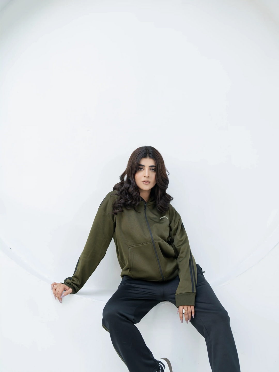 PF Olive/Black Triliner Dropshoulders  - Winter Tracksuit