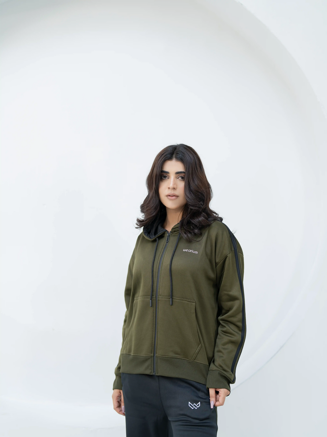 PF Olive/Black Triliner Dropshoulders  - Winter Tracksuit