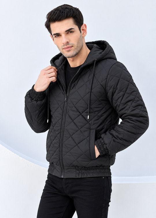 The Prestige Quilted Jacket - High Value Black
