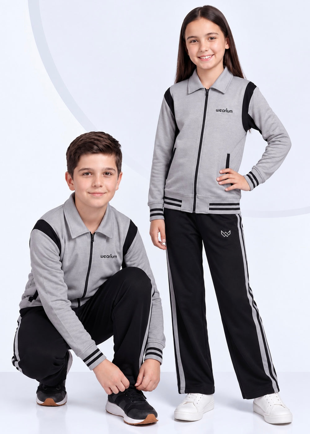 Steel Graphite - Kids Winter Tracksuit