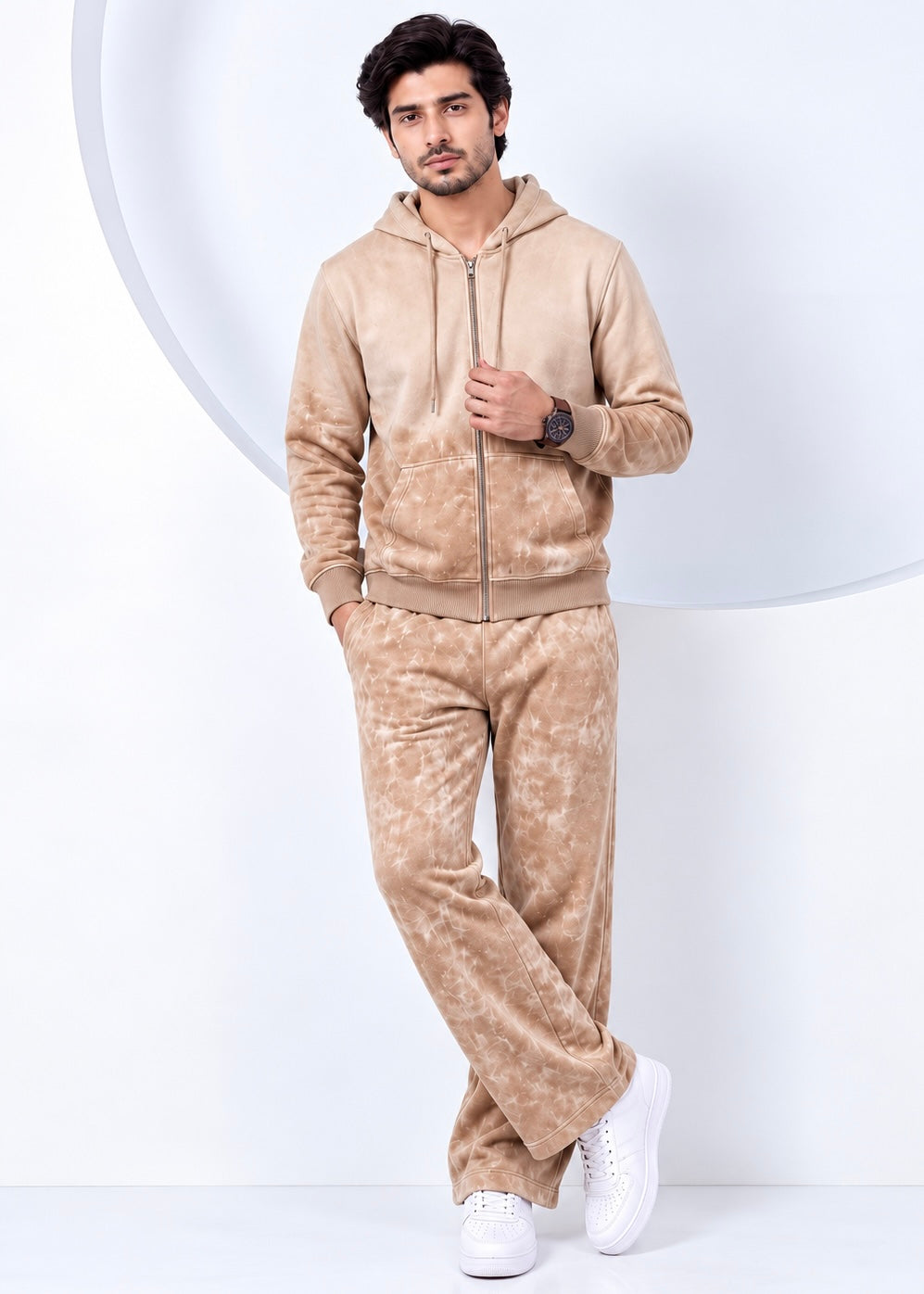Premium SandWash - 100% Cotton Fleece Tracksuit