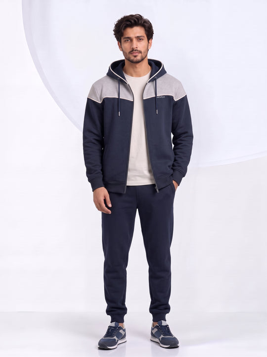 Monarch Zipper Premium Cotton – Blue & Silver