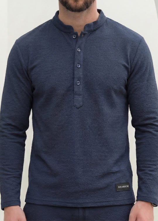 Navy Henley Duo by Wearium