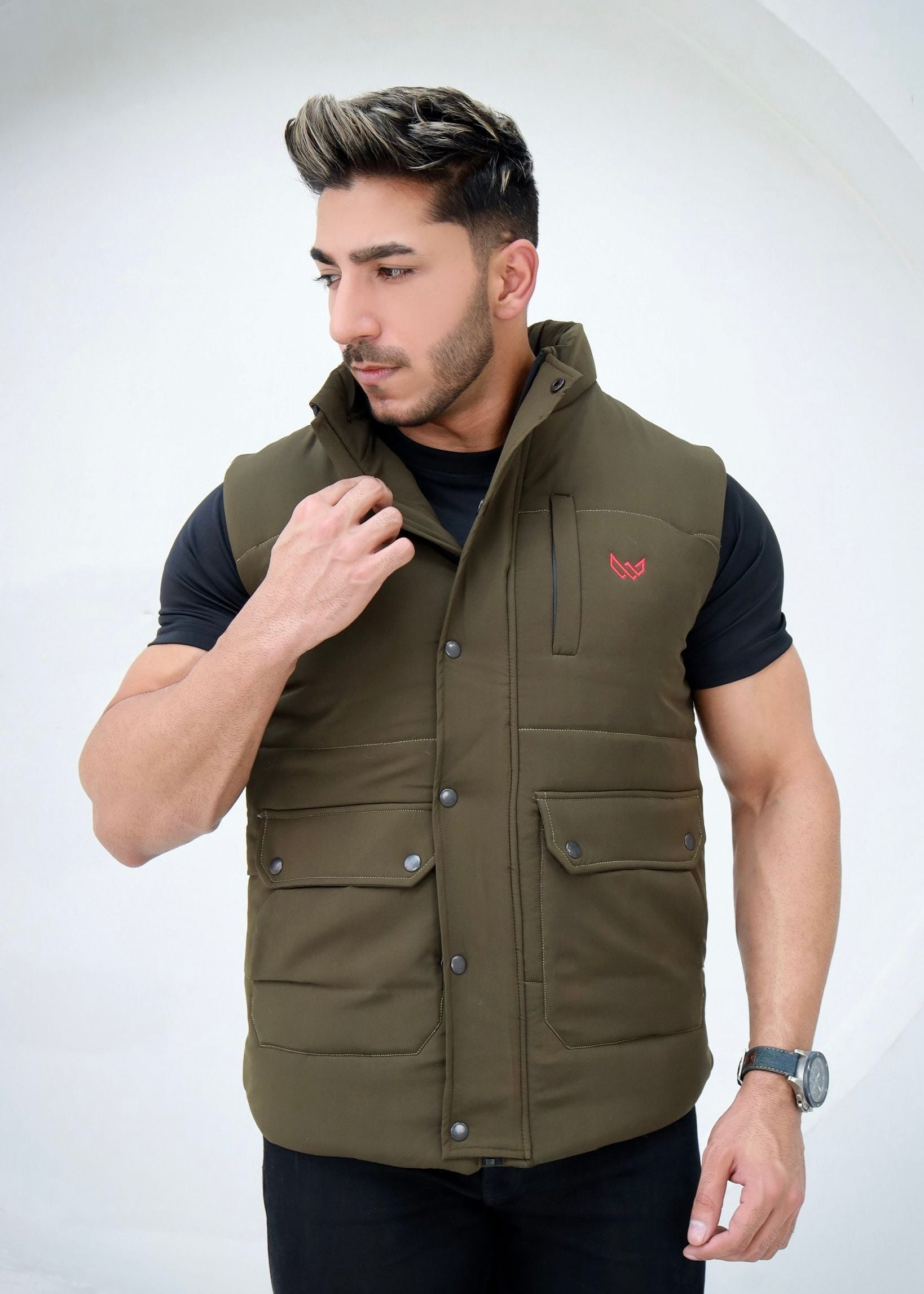 Olive Puffer Jacket