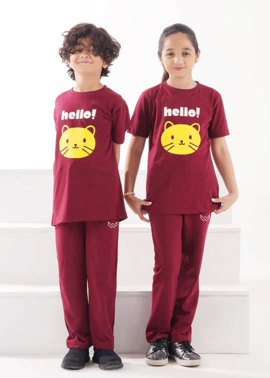 Hello Kitten - Cotton Tracksuit