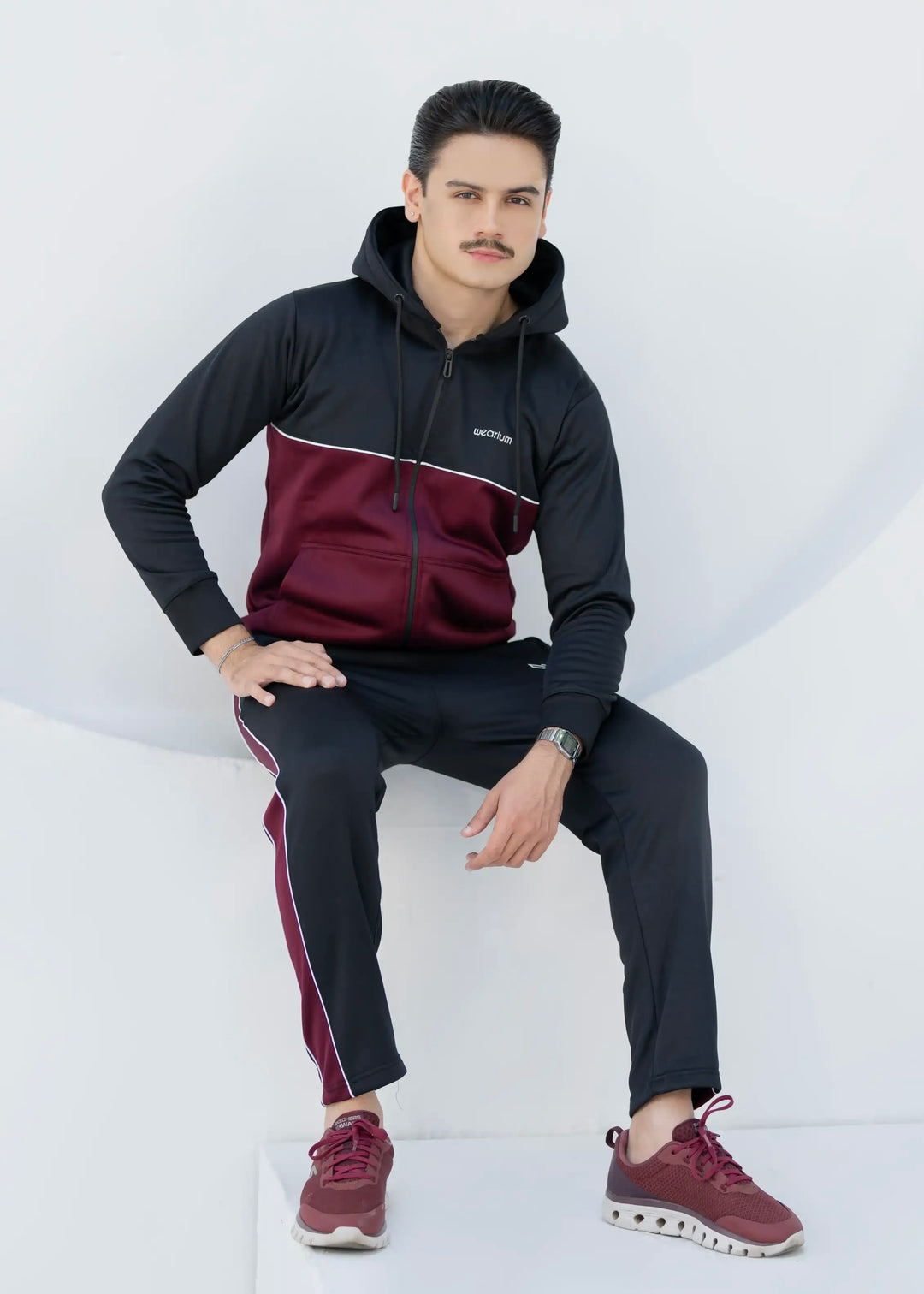 Imperial Winter - Burgundy/Black Tracksuit