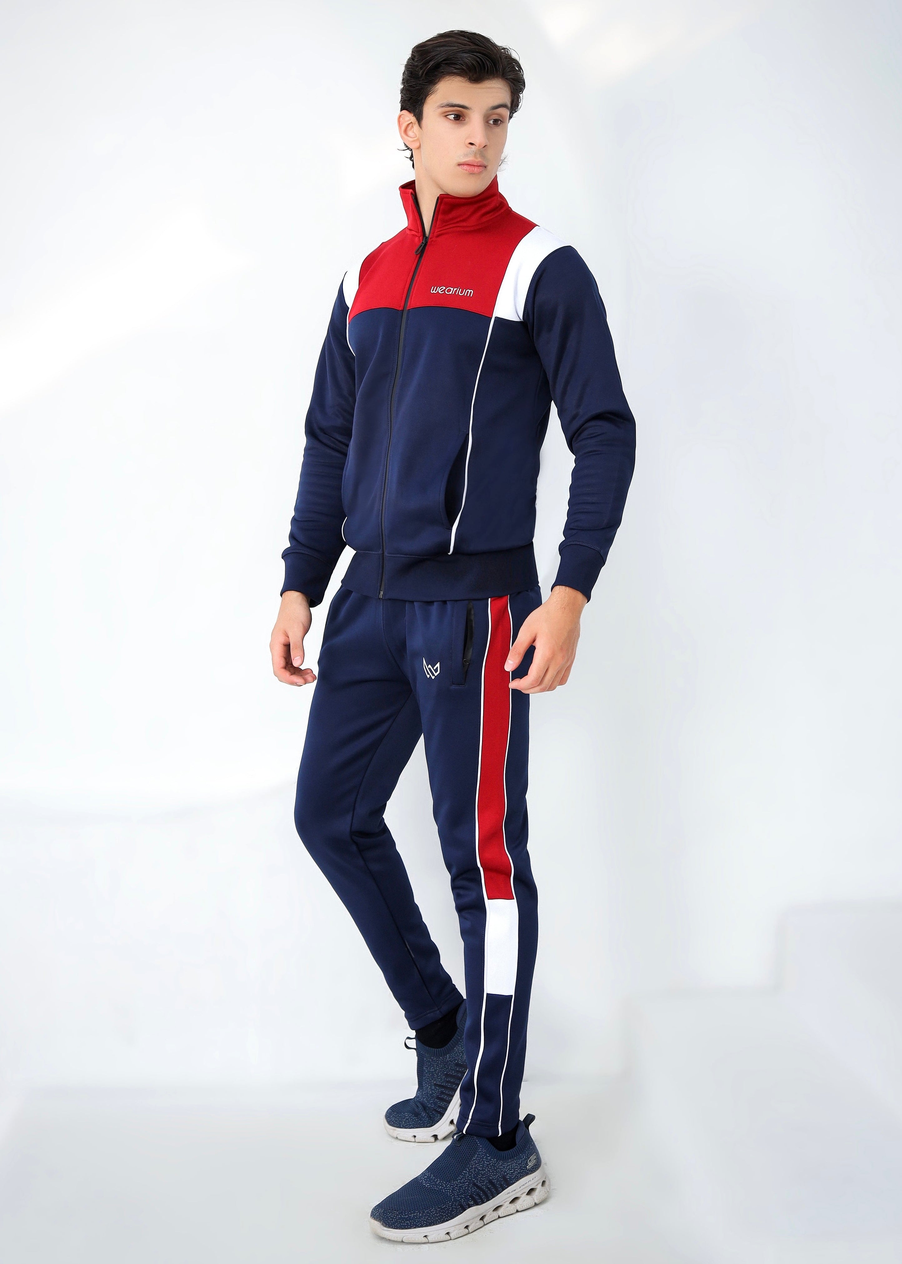 Navy and red jacket Tracksuit 