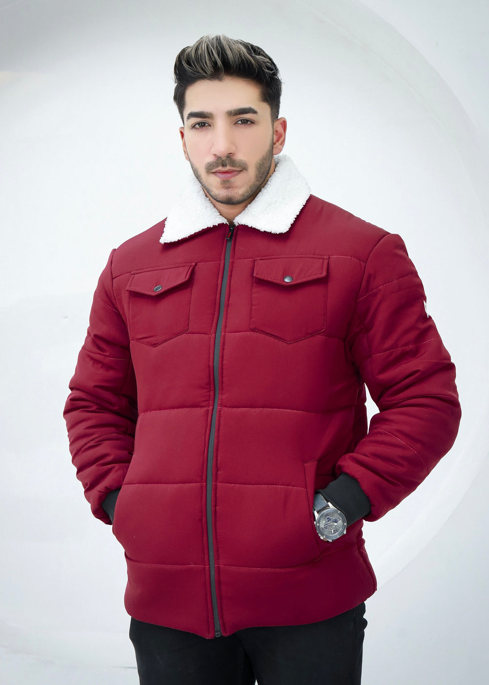 Sherpa collar jacket