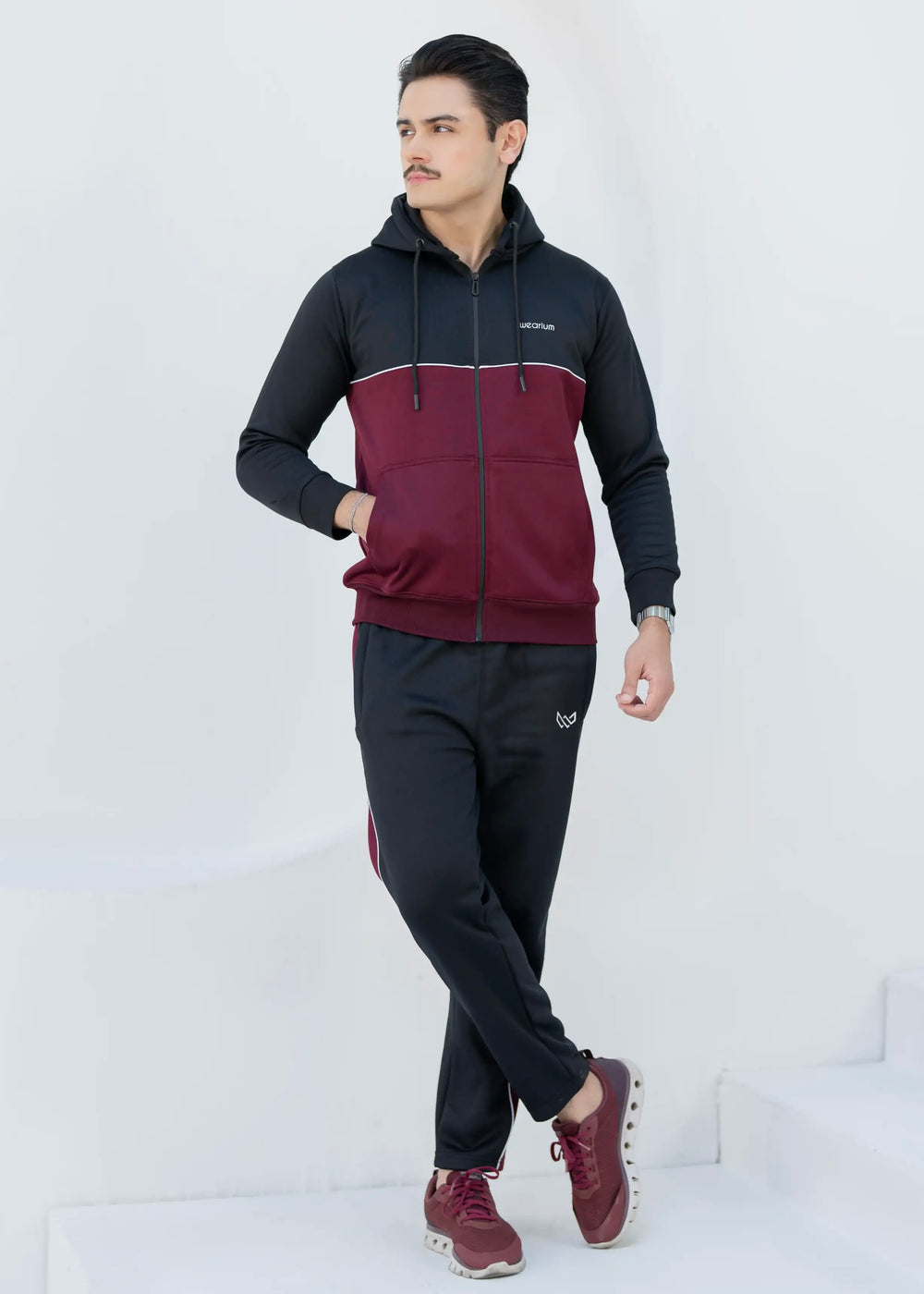 Imperial Winter - Burgundy/Black Tracksuit