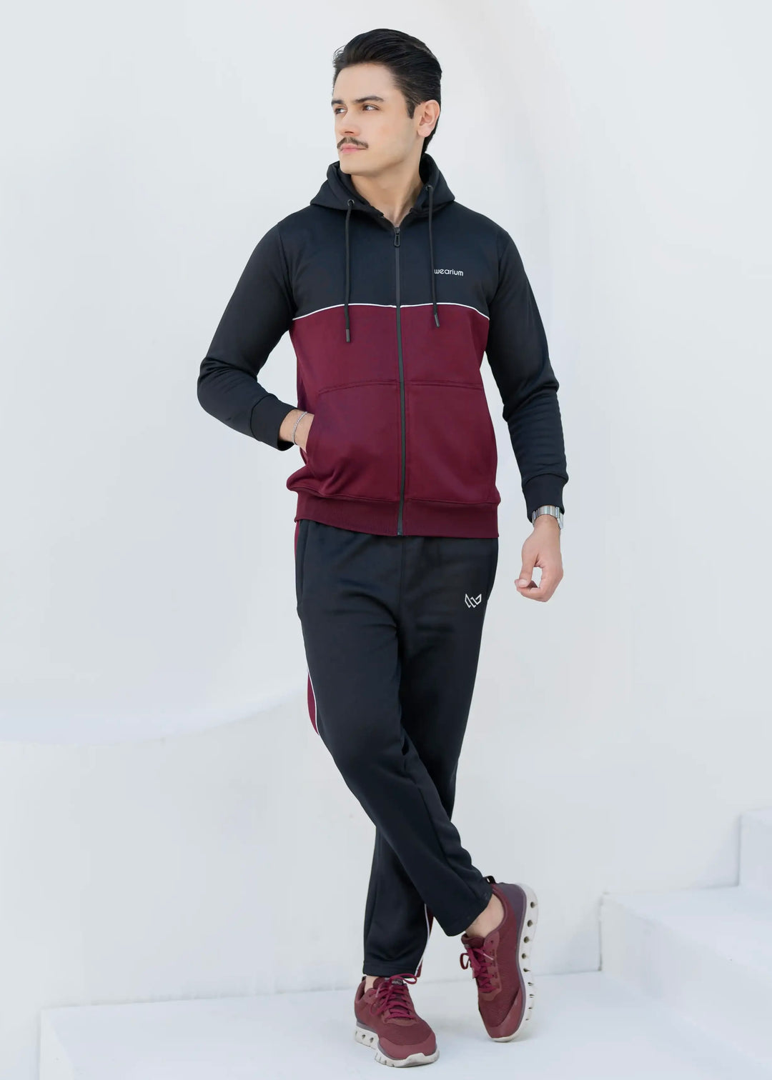 Imperial Winter - Burgundy/Black Tracksuit